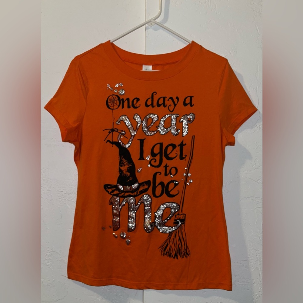 Halloween Witch T-shirt.  “One day a year I get to be me.”
